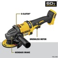 DeWALT FLEXVOLT System | Factory Reconditioned Dewalt DCG418BR FLEXVOLT 60V MAX Brushless Lithium-Ion 4-1/2 in. - 6 in. Cordless Grinder with Kickback Brake (Tool Only) image number 6