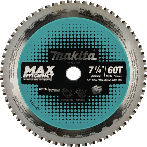 CPO Power Tools Bestsellers of 2025! | Makita E-12821 7-1/4 in. 60T Carbide-Tipped Max Efficiency Saw Blade image number 0