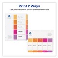 July Member-Exclusive Offer Save 10% off on One Item | Avery 11187 Ready Index 11 in. x 8.5 in. 5-Tab 1 to 5 Customizable TOC Dividers - Multicolor Tabs/White (6/Pack) image number 3