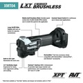 Oscillating Tools | Makita XMT04R1B StarlockMax 18V LXT Brushless Sub-Compact Lithium-Ion Cordless Oscillating Multi-Tool Kit (2 Ah) image number 8