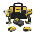 Combo Kits | Dewalt DCK249E1M1 20V MAX XR Brushless Lithium-Ion 1/2 in. Cordless Hammer Drill Driver and Impact Driver Combo Kit with (1) 1.7 Ah and (1) 4 Ah Battery image number 0