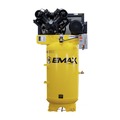 Stationary Air Compressors | EMAX EI10V080V1 10 HP 80 Gallon 2-Stage 1-Phase Industrial V4 Pressure Lubricated Solid Cast Iron Pump 38 CFM at 100 PSI image number 0