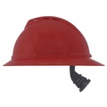  | MSA 10167915 V-Gard 500 Fas-Trac III 4-Point Vented Hat - Red image number 3