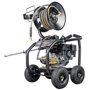 PRESSURE WASHERS | Simpson 65202 Super Pro 3600 PSI 2.5 GPM Direct Drive Small Roll Cage Professional Gas Pressure Washer with AAA Pump