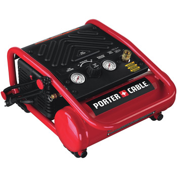 Factory Reconditioned Porter-Cable C1010R 0.3 HP 1 Gallon Oil-Free Hand Carry Compressor