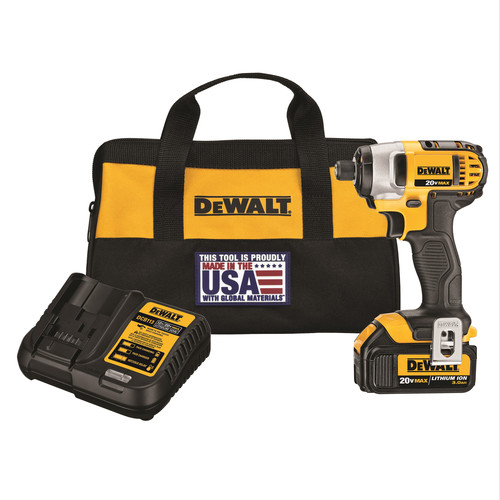 Impact Drivers | Dewalt DCF885L1 20V MAX 20V MAX Lithium-Ion 1/4 in. Hex Impact Driver Kit image number 0