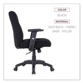  | Alera 12010-03B Kesson Series 17.71 in. to 21.65 in. Seat Height Petite Office Chair - Black image number 5