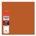 Paint | Rust-Oleum 264699 Industrial Choice 17 oz. Aerosol Can Water-Based Construction Marking Paint - Gloss Fluorescent Red-Orange (12/Carton) image number 2