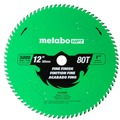 Circular Saw Blades | Metabo HPT 115765M 12 in. 80-Tooth Industrial PTFE Miter Saw Fine Finish Blade image number 0