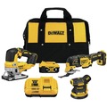 Save 10% off one item | Dewalt DCK300P1 20V MAX XR Brushless Lithium-Ion Cordless 3-Tool Woodworking Combo Kit (5 Ah) image number 0