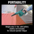 Handheld Blowers | Makita BU01Z 12V max CXT Variable Speed Lithium-Ion Cordless Blower (Tool Only) image number 8