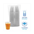  | Boardwalk BWKTRANSCUP10CT 10 oz. Polypropylene Plastic Cold Cups - Translucent (1000/Carton) image number 3