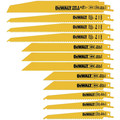 Reciprocating Saw Blades | Dewalt DW4892 12-Piece Reciprocating Saw Blade Set with Telescoping Case image number 1