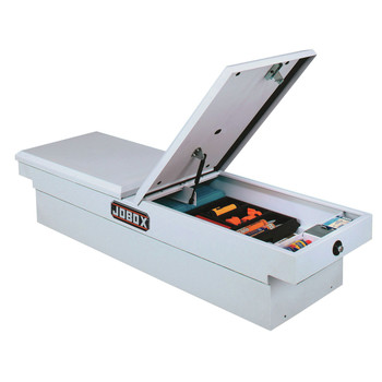 TRUCK BOXES | JOBOX Steel Gull Wing Lid Full-size Crossover Truck Box (White) - PSC1460000