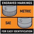 Socket Sets | GearWrench 80300 51-Piece 6-Point SAE/Metric 1/4 in. Drive Socket Set image number 13