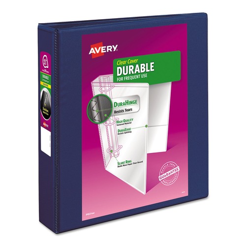 July Member-Exclusive Offer Save 10% off on One Item | Avery 17024 3 Slant Rings 1.5 in. Capacity 11 in. x 8.5 in. Durable View Binder with DuraHinge - Blue image number 0