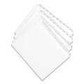 July Member-Exclusive Offer Save 10% off on One Item | Avery 82201 10-Tab "3-in 11 in. x 8.5 in. Allstate Style Preprinted Legal Exhibit Side Tab Index Dividers - White (25/Pack) image number 1