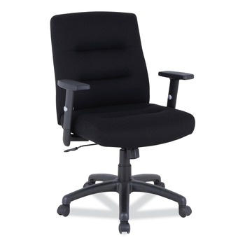 Alera 12010-03B Kesson Series 17.71 in. to 21.65 in. Seat Height Petite Office Chair - Black