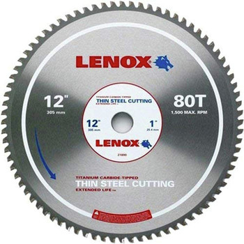 CIRCULAR SAW BLADES | Lenox 12 in. 80 Tooth Metal Cutting Circular Saw Blade - 21890TS12008