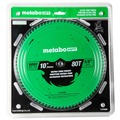 Table Saw Blades | Metabo HPT 115763M 10 in. 80-Tooth Industrial PTFE Miter Saw/Table Saw Ultra Fine Finish Blade image number 1