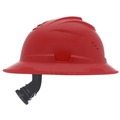 Hard Hats | MSA 10215829 V-Gard C1 Fas-Trac III Full Brim Vented Hard Hat - Red image number 4