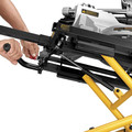 Dewalt DWX726 25 in. x 60 in. x 32.5 in. Heavy-Duty Rolling Miter Saw Stand - Yellow/Black image number 3
