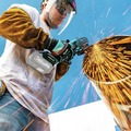 Clearance Center | Makita GAG13Z 40V MAX XGT Brushless Lithium-Ion 5 in. Cordless X-LOCK Paddle Switch Angle Grinder (Tool Only) image number 8