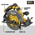 Dewalt DCS578X2 FLEXVOLT 60V MAX Brushless Lithium-Ion 7-1/4 in. Cordless Circular Saw Kit with Brake and (2) 9 Ah Batteries image number 7