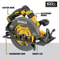 Circular Saws | Dewalt DCS578X2 60V MAX FLEXVOLT Brushless Lithium-Ion 7-1/4 in. Cordless Circular Saw Kit with Brake and 2 Batteries (9 Ah) image number 7