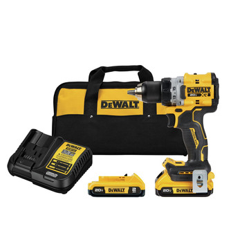 Dewalt 20V MAX XR Brushless Lithium-Ion 1/2 in. Cordless Drill Driver Kit with 2 Batteries (2 Ah) - DCD800D2