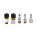 Air Tool Adaptors | Dewalt DXCM036-0208 5-Piece 1/4 in. NPT Industrial Coupler and Plug Kit image number 0