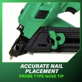 Framing Nailers | Metabo HPT NR1838DKAM 18V MultiVolt Brushless Lithium-Ion 1-1/2 in. Cordless Metal Connector Nailer Kit (4 Ah) image number 9