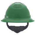 Hard Hats | MSA 10215831 V-Gard C1 Fas-Trac III Full Brim Vented Hard Hat - Green image number 2