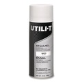 Paint | Rust-Oleum 387395 UTILI-T 10 oz. Aerosol Can Spray Paint - White (6/Carton) image number 1