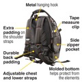 Cases and Bags | Klein Tools 55485 Tradesman Pro Tool Master 19.5 in. Tool Bag Backpack image number 11
