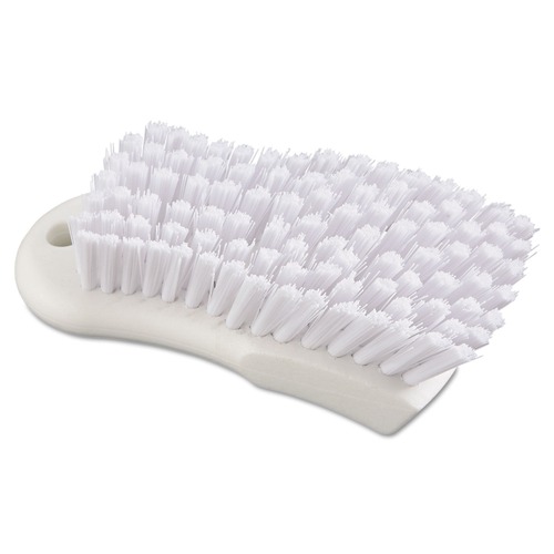  | Boardwalk BWKFSCBWH 6 in. Handle 6 in. Brush Polypropylene Bristles Scrub Brush - White image number 0