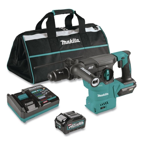 Rotary Hammers | Makita GRH09M1 40V Max XGT Brushless Lithium-Ion 1-3/16 in. Cordless AVT AWS Rotary Hammer Kit (4 Ah) image number 0