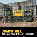 Dewalt DWST08300 14-3/4 in. x 21-3/4 in. x 12-3/8 in. ToughSystem 2.0 Tool Box - Large, Black image number 12