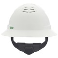 Hard Hats | MSA 10215828 V-Gard C1 Fas-Trac III Full Brim Vented Hard Hat - White image number 2