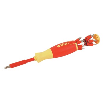 SCREWDRIVERS | Wiha Tools 14 Piece Insulated Pop-Up Slotted, Phillips, Square, Torx Bit Holder Set - 38051