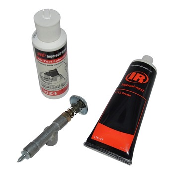 AIR TOOL ACCESSORIES | Ingersoll Rand Air Care Lubrication Kit with 115-4T Air Tool Oil, Grease, and Grease Gun - 115-LBK1