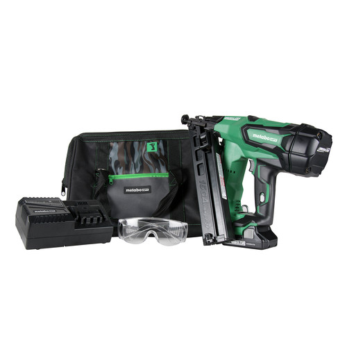 Clearance Center | Factory Reconditioned Metabo HPT NT1865DMAMR 18V 15 Gauge Cordless Brushless Lithium-Ion Brad Nailer Kit image number 0
