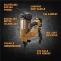 Nailers | Freeman PE20VCSPN40 20V Brushless Strip Pin Lithium-Ion 1-1/2 in. Cordless Concrete Nailer Kit (4 Ah) image number 8