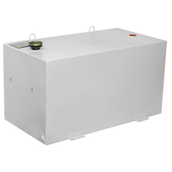 LIQUID TRANSFER EQUIPMENT | JOBOX 96 Gallon Rectangular Steel Liquid Transfer Tank - White - 551980D