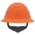 Hard Hats | MSA 10215833 V-Gard C1 Hi-Viz Fas-Trac III Full Brim Vented Hard Hat - Orange image number 1