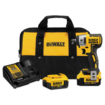 Dewalt 20V MAX XR Cordless Lithium-Ion 3/8 in. Compact Impact Wrench Kit - DCF890M2