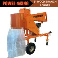 Chipper Shredders | Power King PK0921 PowerKing KOHLER CH440 Command PRO 14HP Gas Engine 5 in. Wood Branch Logger and All-Weather Cover image number 7