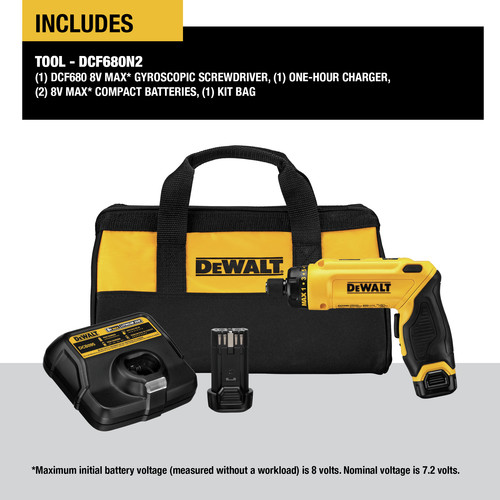 Dewalt gyroscopic screwdriver battery shop