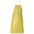 Safety Equipment | Ansell 97790 A70 Polyethylene-Coated Fabric Chemical Spray Protection Aprons - One Size Fits Most, Yellow (100/Carton) image number 0