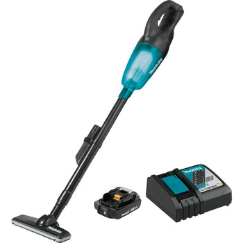 VACUUMS | Makita XLC02R1B 18V LXT Lithium-Ion Compact Cordless Vacuum Kit (2 Ah)